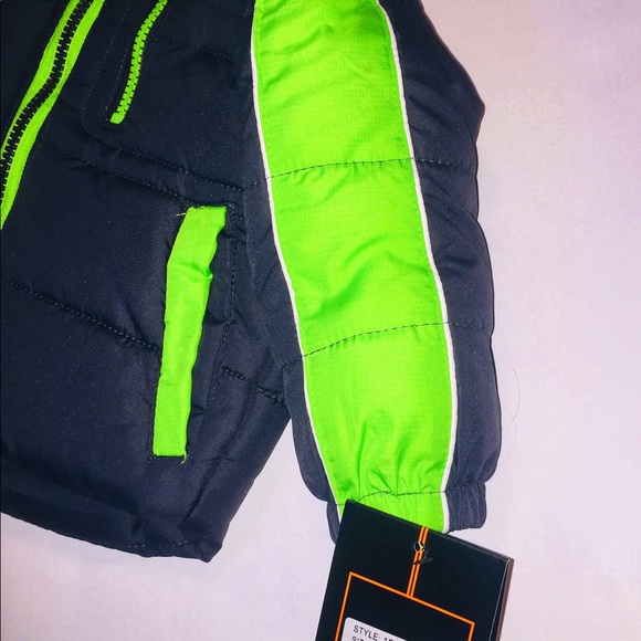 NEW HAWKE & CO “Sharkskin” Puffer Jacket-12 M - Picture 3 of 5